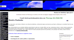 Desktop Screenshot of detetivesnobrasil.com.br